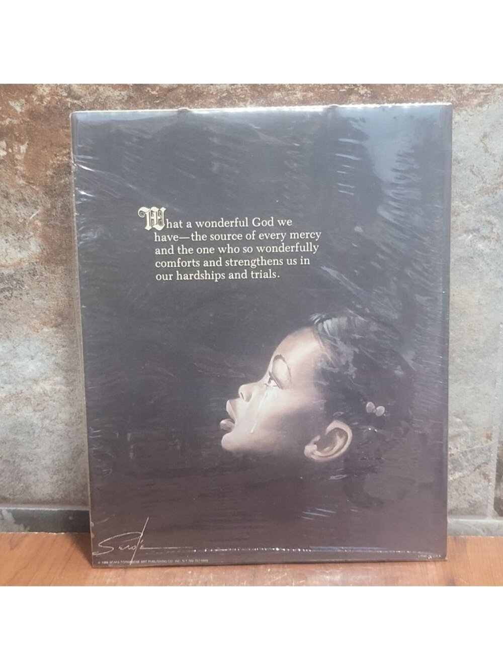 Vintage Unframed Soul Tears Girl 1984 Serge Wall Decor